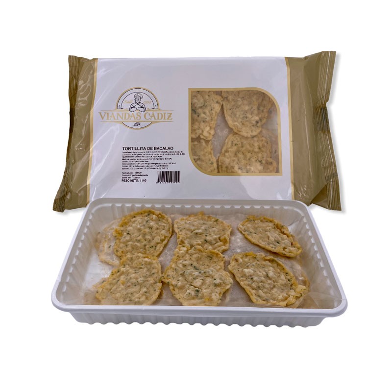 Tortillitas de bacalao caja 3kg