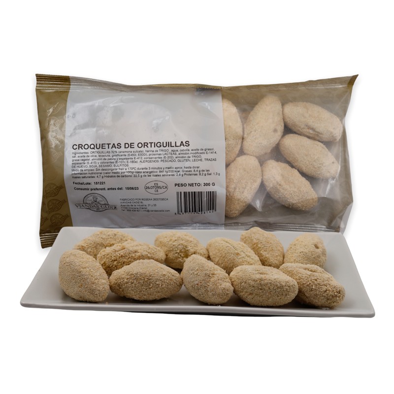 Croquetas de ortiguillas caja 3,6 kg