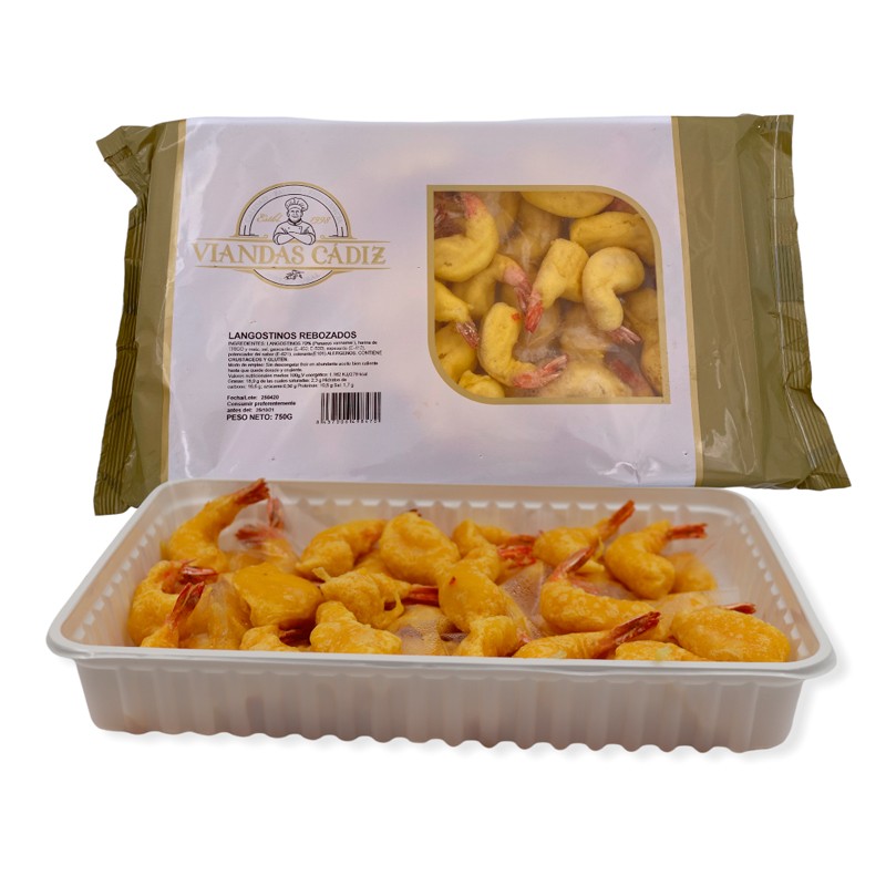 Langostino rebozados caja 2,25 kg