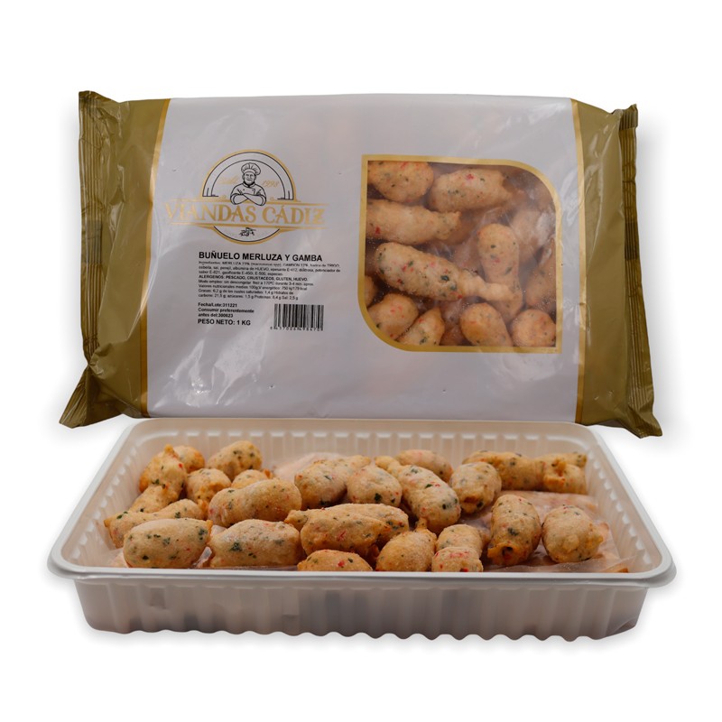 Buñuelo merluza caja 3kg