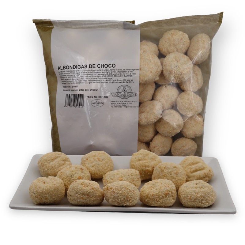 Albóndigas de choco caja 3X1kg